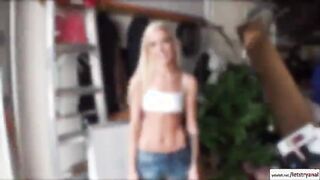 Halle Von gets her ass streched by big cock gor the first time