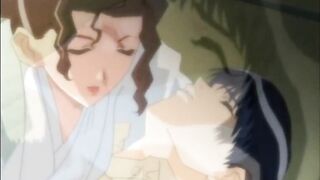 Japanese hentai babe with big tits hot poking and creampie