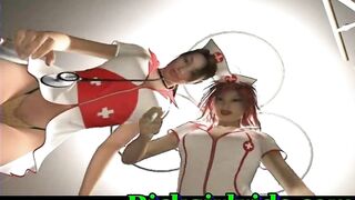 Horny anime nurse shemale hot bareback fucked