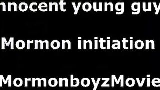 Muscular mormon teen guy inspected by gay man