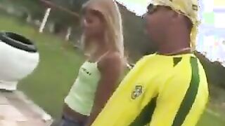 Sexy Latin Girl Fucking Outside