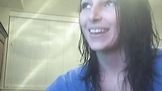 Just came out of bathroom and began to play