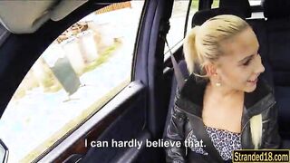 Busty Jessie Sinclair banged in the car