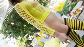 Slutty honeys pleases large black cock