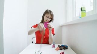 Teen home alone dildoing her asshole