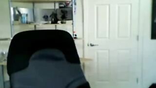 Slim brunette babe shows her pussy and asshole on webcam