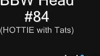 Tattooed BBW Giving A Blowjob