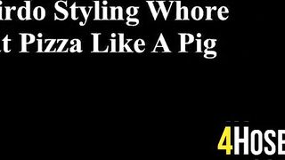 Sexy Girl Eating Pizza