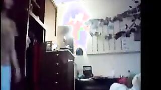 Hairy Teen Strips And Masturbates