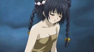 Caught hentai threesome wetpussy poked and creampie