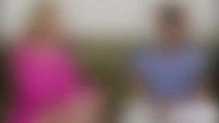 Busty Brooke gives deep blowjob