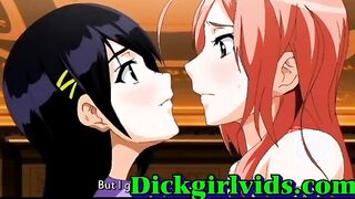 Goegeous hentai shemale hot fucked and cummed