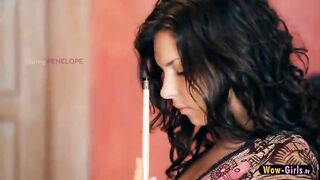 Hot Penelope bends and gets hard fucked on top of the billiard table