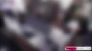 Extremely crazy bitch gets her pussy banged by a huge cock