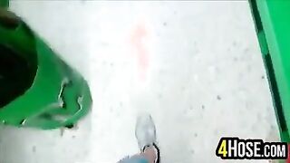 At The Store In High Heels