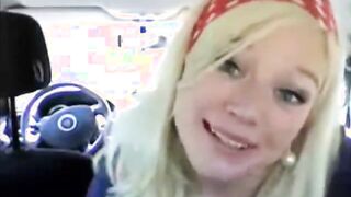 My Hot GF Fingering in My Car!