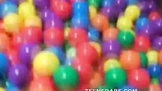 Small tits teen girls naked in ball pit