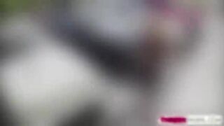 Hot country girl walked in the shop trying to sell her car and gets banged