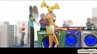 3D animated ghetto hot strapon fucked