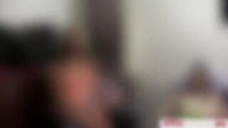 Hot college teens having group sex session suck and fuck all around