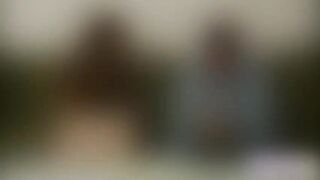 Hot brunette Allison Moore receives load of cum in her mouth