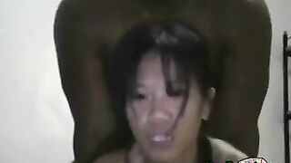 Hot petite asian babe gets fucked hard by a bbc