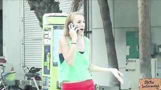 Hot blonde teen gets picked up and boned at the strangers car