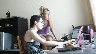 BF looks at cutie fucks