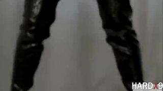 Asian babe London gets fucked hard by two studs with big pricks