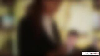 Pretty Maddy gets blissful feeling of orgasm and rode his dick