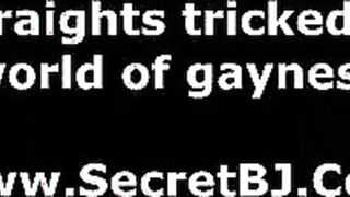 Straight guy getting sucked by gay dude at gloryhole