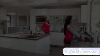 MILF Ariella Ferra lusts for a threesome sex with teen Chloes bf