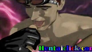 Muscular hentai gay hardcore and cummed orgy