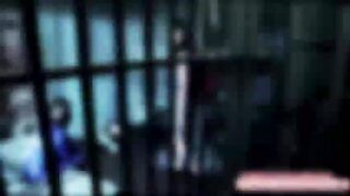 Sexy lesbian Saras prison scissor sex with Dana