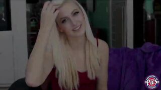 Blondie Teen Alexa is filled with cum in her pussy by her boyfriend