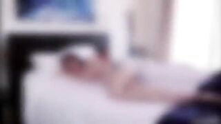 Hot Emily gets banged from behind by bf with a hard cock and lots of load