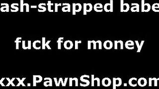 Pawn shop owner talks Latina babe into sex