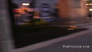 Beautiful euro amateur fucking outdoor