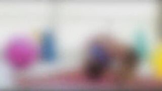 Blonde Lady Ajs yoga turns anal sex and gets mouthful of cum