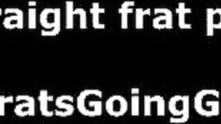 Straight fraternity newbies at initiation