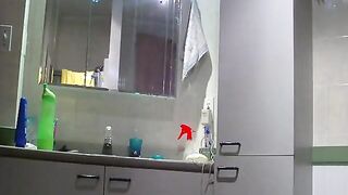 Wife gets naked - spy cam