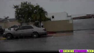 Sexy blondie Maddy Rose gets spotted by Homie and hammered in the car