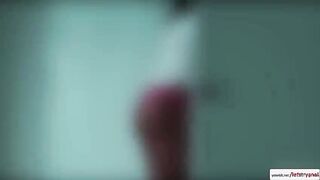 Sexy Jasmine receives a first time anal fucked by her hunk boyfriend 