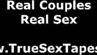 Amateur guy fucks blonde girlfriend in homemade film