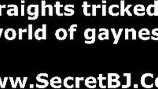 Dumb straight dude enjoying first gay suck