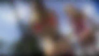 Smoker Kylie gets stuffed by huge cock in her mouth and tight pussy