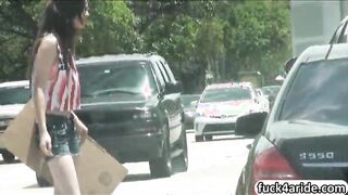 Nerdy teen Tali Dava picked up n pounded