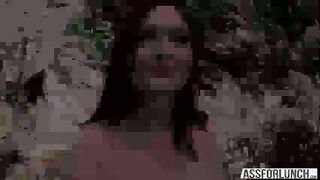 Jodis tight white ass gets pounded hard by a massive hard cock