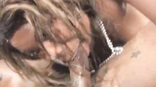 Fat Black Pig From The Ghetto Sucking On Dark Dick