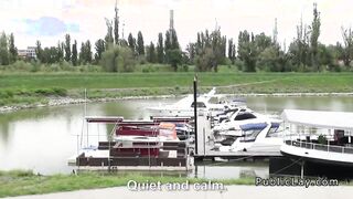 Euro teen gangbang fucked outdoor